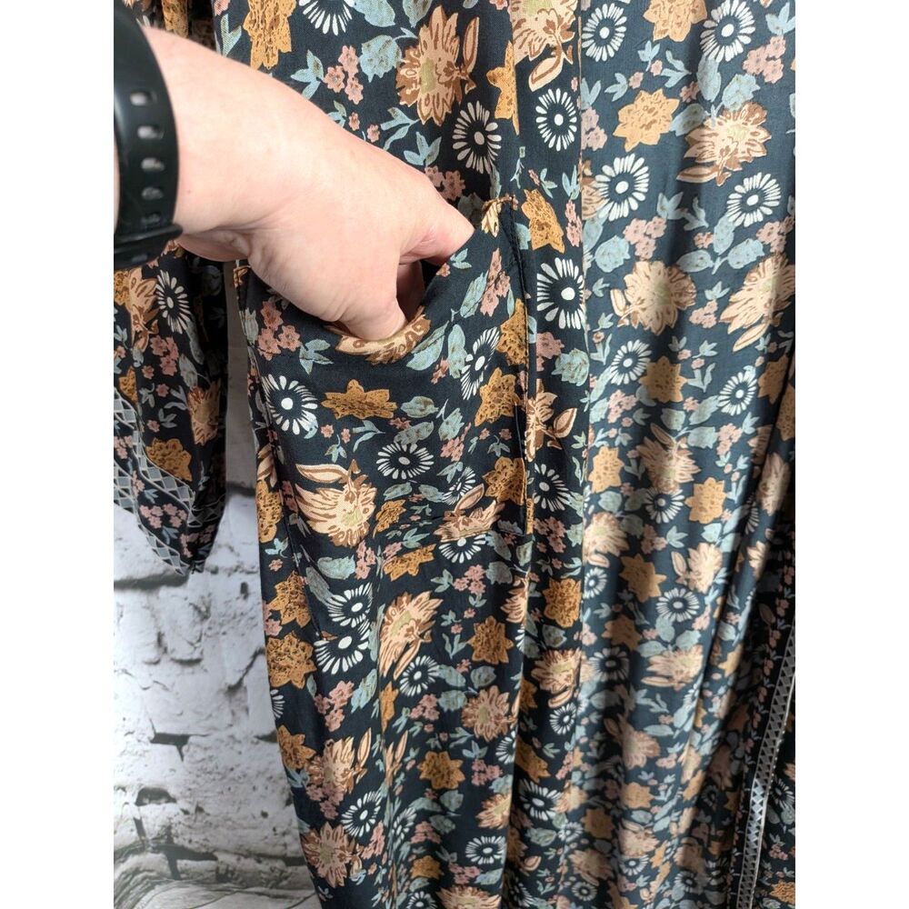 NATURAL LIFE Camila Kimono Bohemian Festival Hippie Feminine Fairy Pockets L/XL - Picture 4 of 7